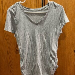 Gray maternity V-Neck Women's Top